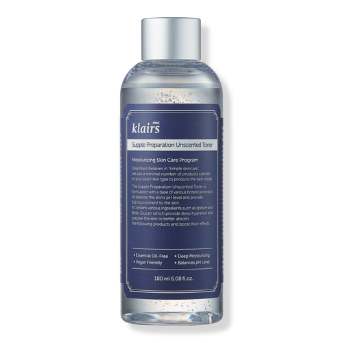 Ingredient Analysis and Review of Dear, Klairs Supple Preparation Unscented Toner. by Demythskin. Best korean skincare, best toner for barrier support;. Barrier skincare