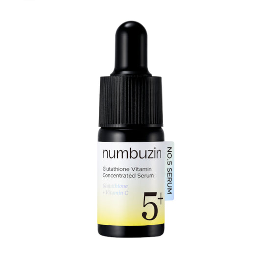 Effficacy 4.5/5, Safety 4.7/5. Ingredient review & analysis of numbuzin No.5 Glutathione Vitamin Concentrated Serum by Demythskin. Best korean Vitamin C serum. best korean skincare 